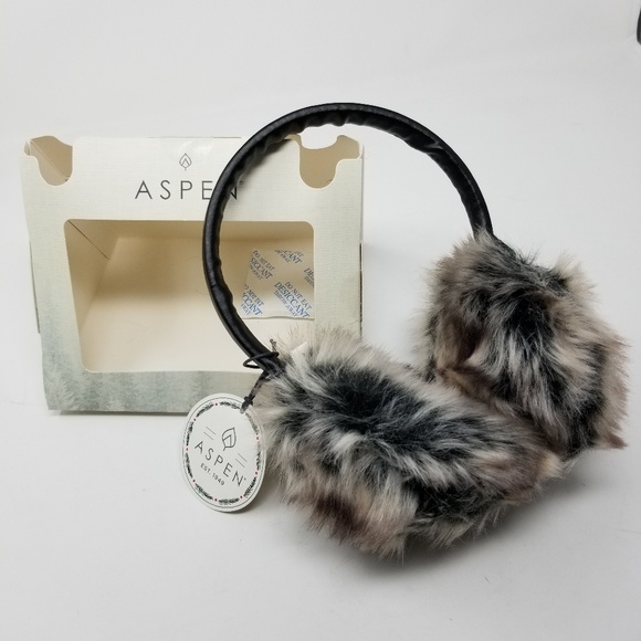 aspen Accessories - NWT. Bullwinkle Faux Fur Earmuffs. One Size.